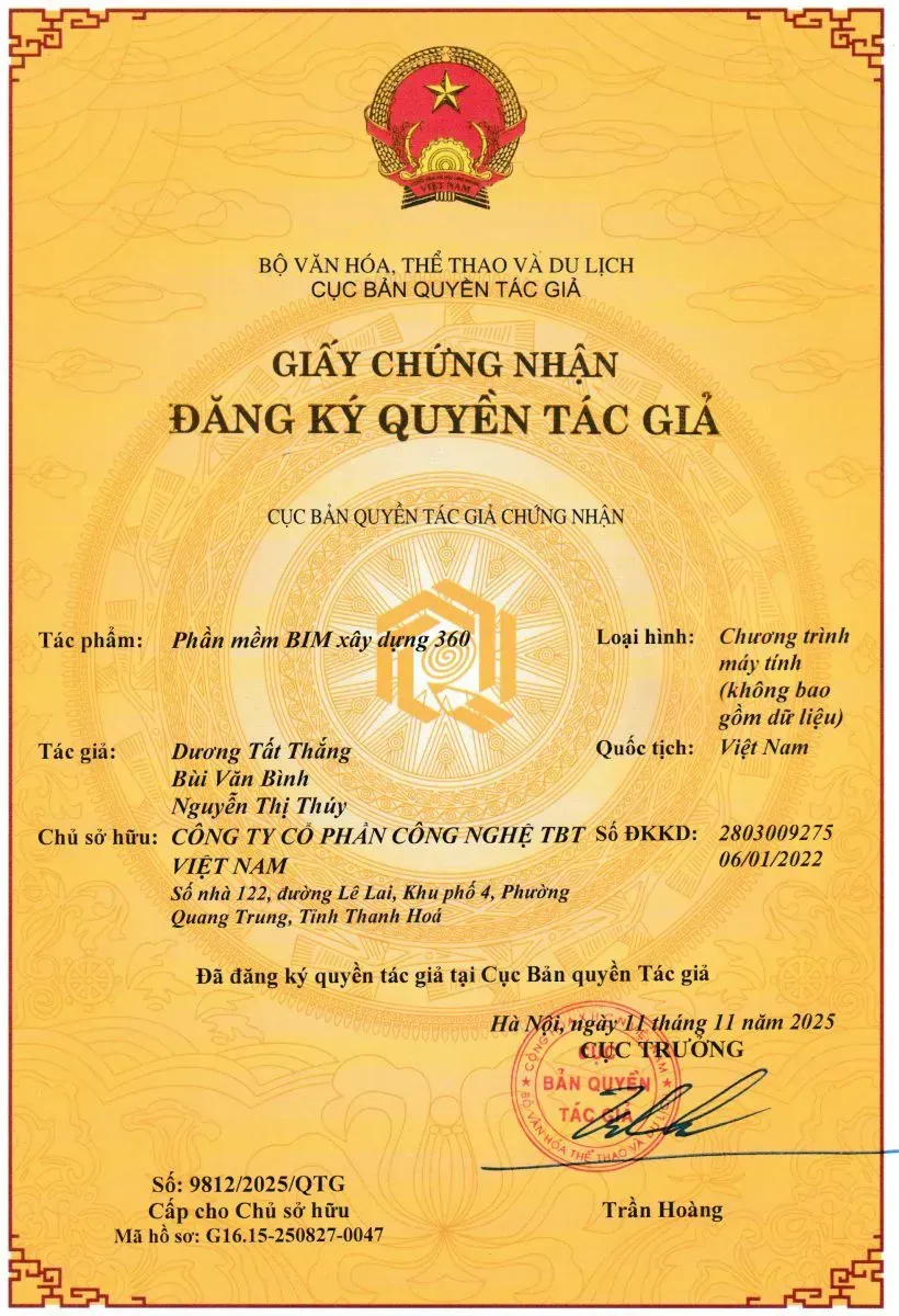 Giấy chứng nhận BIM xây dựng 360