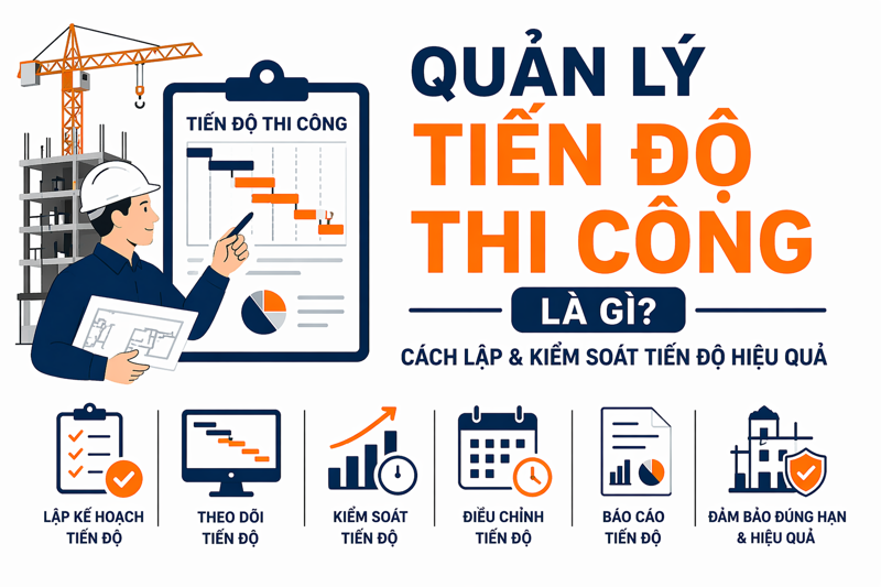 Quản lý tiến độ thi công là gì?